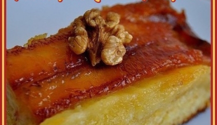 Omgekeerde bananen-caramelcake recept