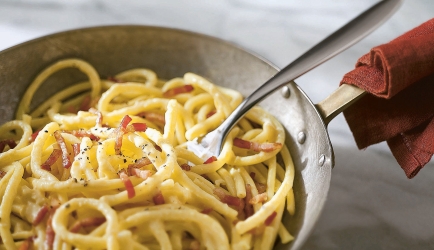 Glutenvrije spaghetti carbonara recept