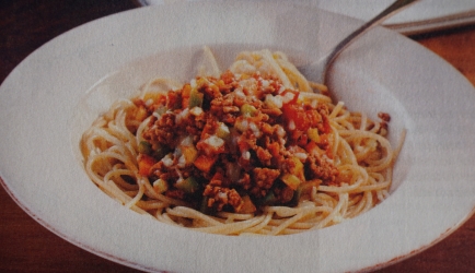 Spaghetti bolognese (light) recept