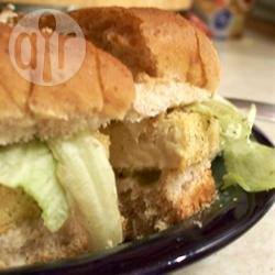 Veganistische tahoe-vis sandwich recept