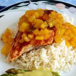 Kipfilet met mango & citrus saus recept