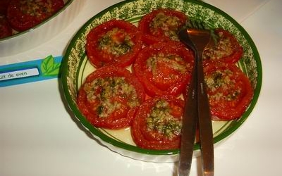 Geroosterde tomaten met knoflook en gember recept