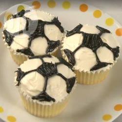 Makkelijke voetbalcupcakes recept
