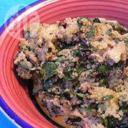 Ovenschotel met spinazie en quinoa recept