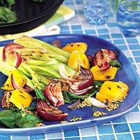 Salade van gegrilde groenten met sesamdressing recept ...