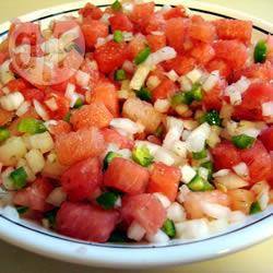 Zomerse watermeloen-salsa recept