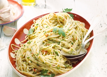 Traditionele spaghetti aglio e olio recept