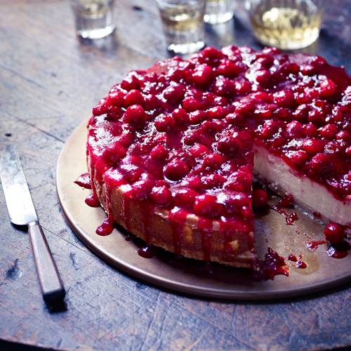 Cranberry cheese cake recept