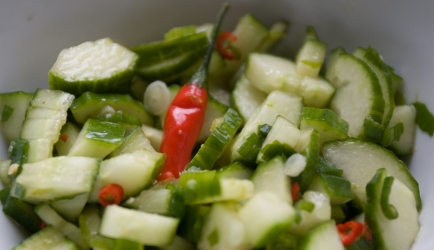 Indische komkommer salade recept
