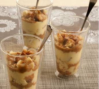 Trifle van vanille-karamelvla recept