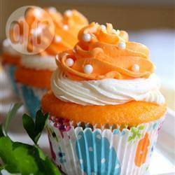 Oranje cupcakes recept