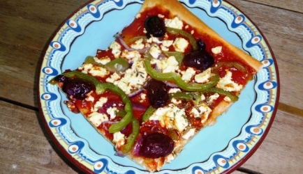 Griekse pizza van yiannis recept