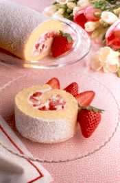 Aardbeien-cakerol recept