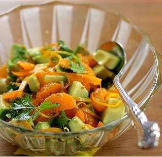 Avocado-sinaasappel salade recept