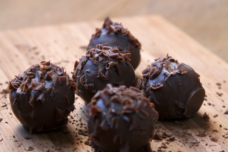 Easy chocolade hazelnoot truffels