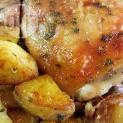 Pollo con le patate (kip met aardappelen) recept