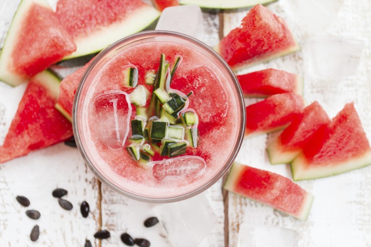 Dronken watermeloen met wodka als dorstlesser