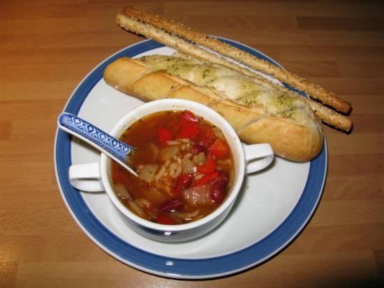 Rode paprika maaltijd soep**** recept