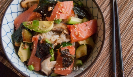 Sushi salade recept