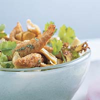 Salade met gemarineerde tilapiafilet recept