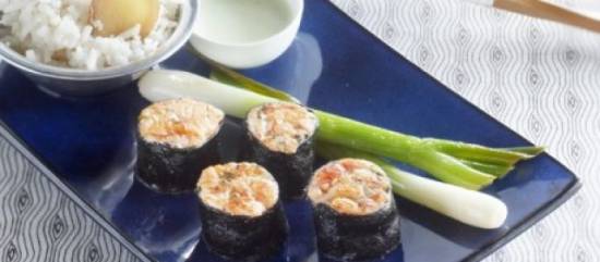 Gebakken vistartaar sushi recept