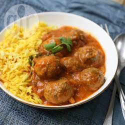 Curry met lamsköfte recept