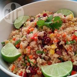 Salade van quinoa, cranberry's en koriander recept