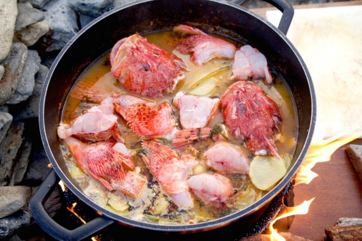 Suquet, een traditionele spaanse vissoep