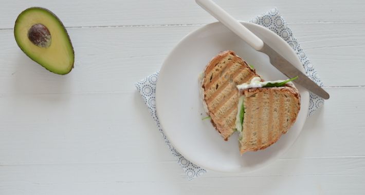 Grilled cheese sandwich met geitenkaas