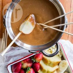 Pindakaas fondue recept