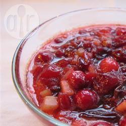 Chutney met cranberry, appel en gember recept