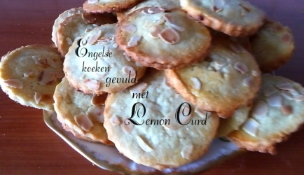 Gevulde koeken met lemon curd recept