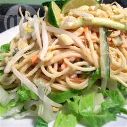Thaise udon noedelsalade recept