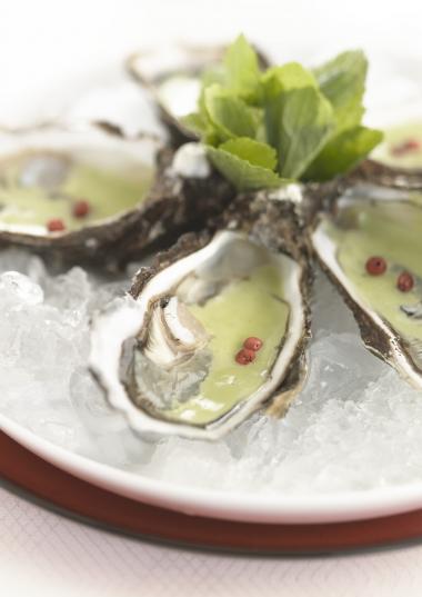 Recept 'oesters met waterkers en munt'