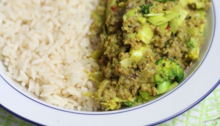 Rijstschotel met gehakt en broccoli recept
