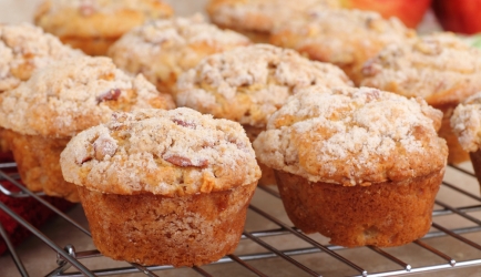 Herfst: romige appel muffins met een bite recept