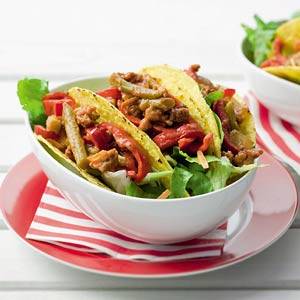 Taco`s met bonen gehaktsaus recept