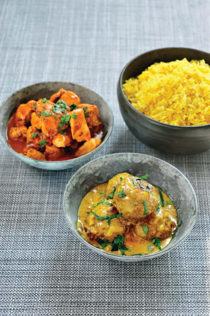 Recept 'zachte gele curry met lamsvlees en citroenrijst'